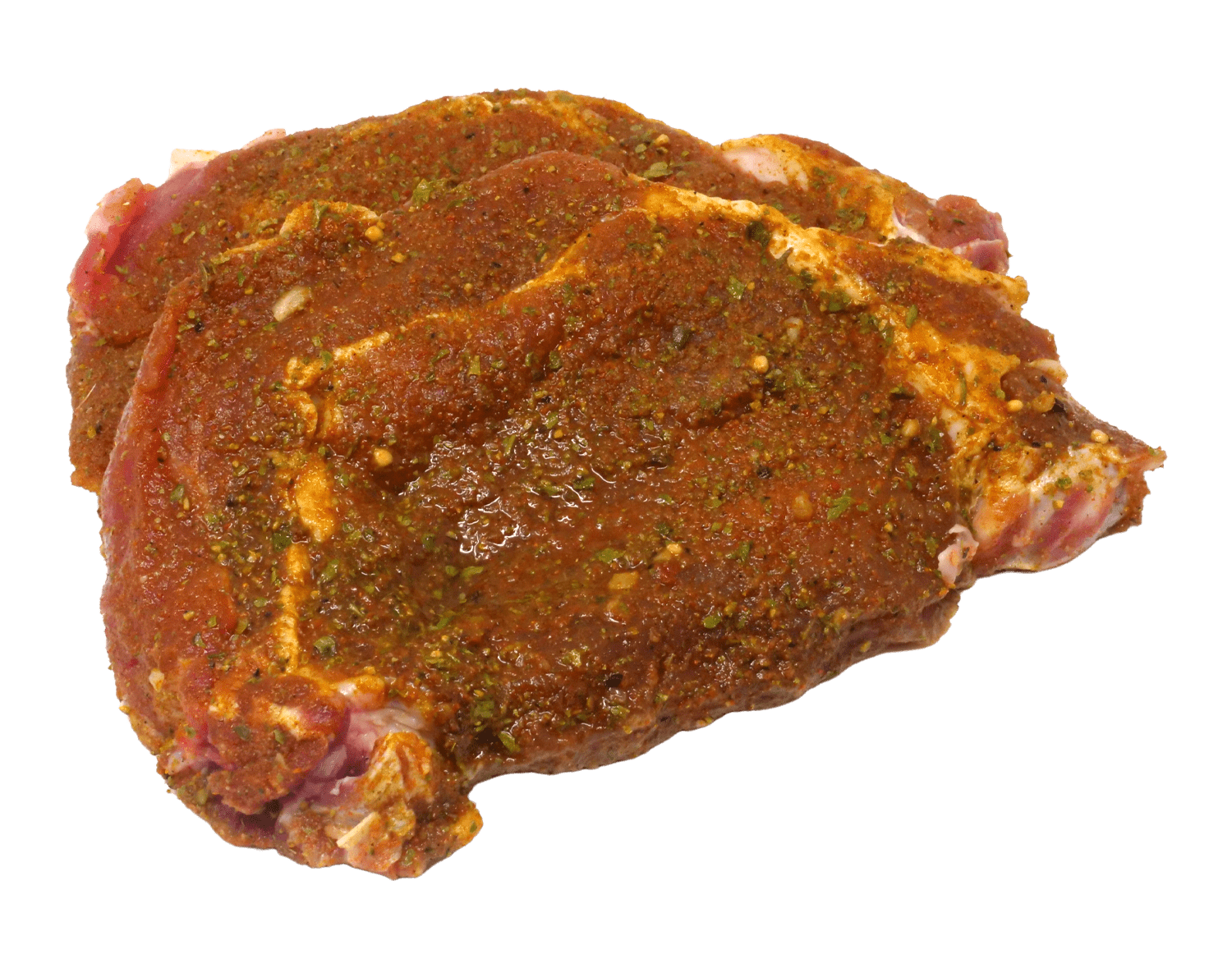 Schweinenackensteaks, gewürzt