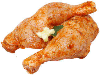 Hähnchenkeule gewürzt