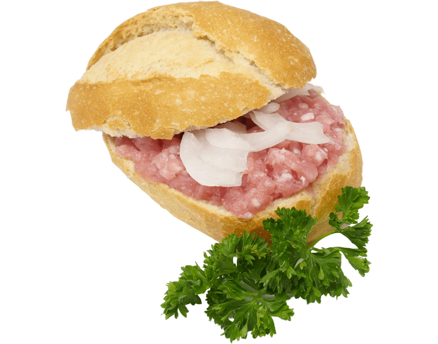 Brötchen mit Thüringer Mett